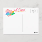 Met Love Cute Dinosaurs Briefkaart (Achterkant)