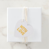 Met Love Folie Heart Bedankjes Labels (Met doos)