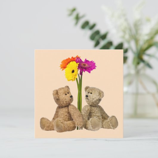 Met Love Greetings Card Bedankkaart (Staand voorkant)