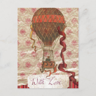 Met Love Hot Air Ballon Briefkaart