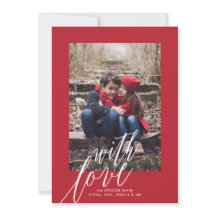 Met Love Kerstfeestay-fotokaart