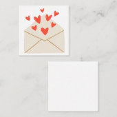 Met Love Notecard (Blank binnenin) Notitiekaartje (Voorkant / Achterkant)