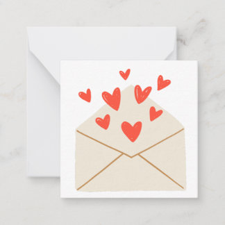 Met Love Notecard (Blank binnenin) Notitiekaartje