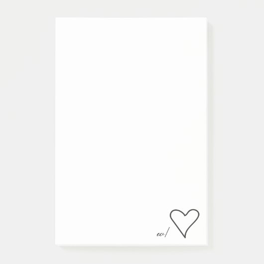 Met Love Post merkt het (Groot) op Post-it® Notes (Voorkant)