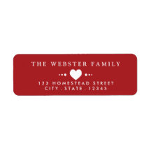 Met Love Red Return-adres