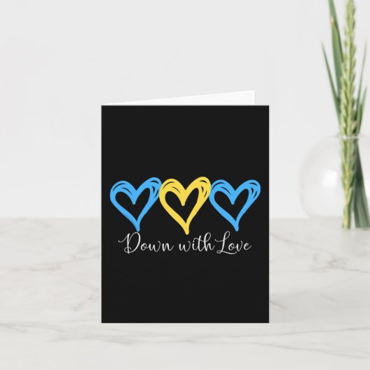  met 'Love World Down'-syndroom Kaart (Voorkant)