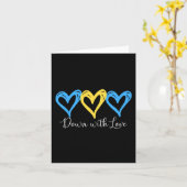  met 'Love World Down'-syndroom Kaart (Gele Bloem)