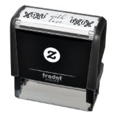 Met Love XOXO Self-Inking Rubber Stamp Zelfinktende Stempel (Product)