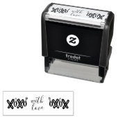 Met Love XOXO Self-Inking Rubber Stamp Zelfinktende Stempel (In situ)