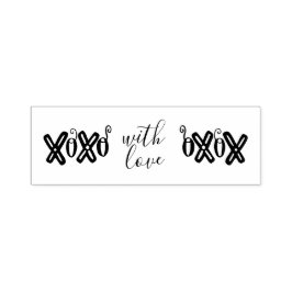 Met Love XOXO Self-Inking Rubber Stamp Zelfinktende Stempel