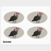 Met luidop bedekte wijnbouw ovale sticker (Vel)