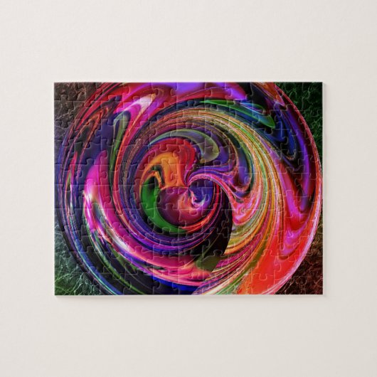 met marmer legpuzzel (Horizontaal)