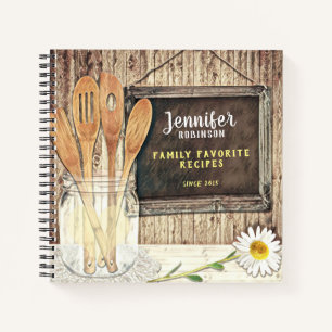 met Mason Jar Cookbook Design Notitieboek