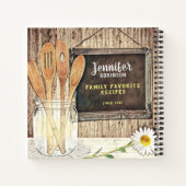 met Mason Jar Cookbook Design Notitieboek (Achterkant)