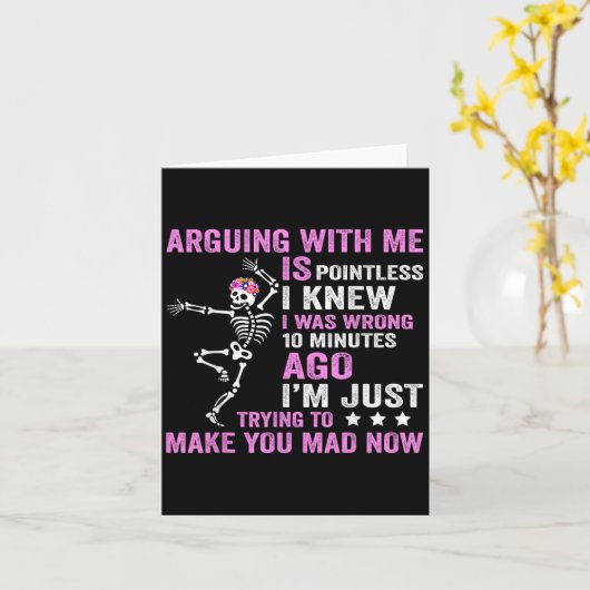 Met Me Discussie Is Zinloos Ik Wist Dat Ik Ongelij Kaart (Gele Bloem)