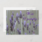 Met medeleven dank u briefkaart (Voorkant / Achterkant)