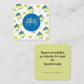Met medeleven : notitiekaartje (Voorkant / Achterkant)