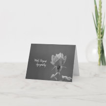 Met meegevoel Grijze Zwarte en Witte Roos Foto