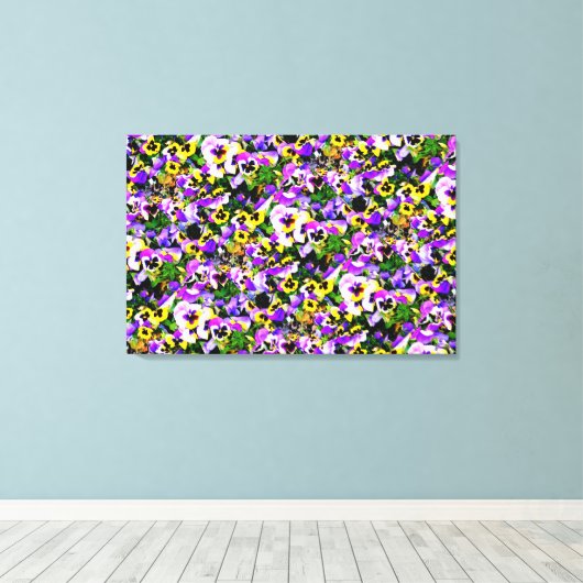 met meerdere kleuren bekleed doek canvas afdruk (Insitu (Houten vloer))