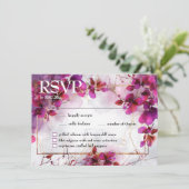 Met menu Fuchsia Enchantment: Waterverf (Staand voorkant)