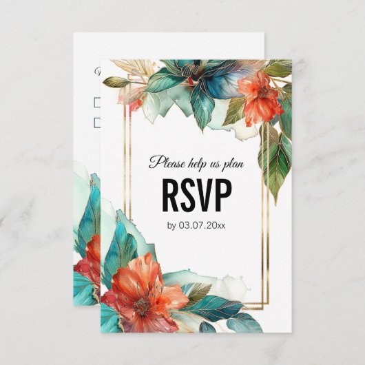 Met menu Hibiscus Serenade Paradise (Voorkant / Achterkant)