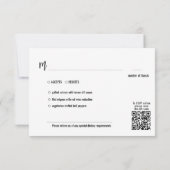 Met MENU keuze💍 Minimalistisch Elegant (Achterkant)