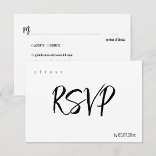 Met MENU keuze💍 Minimalistisch Elegant
