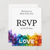 🌈 Met menu LGBTQ geschilderd met liefde bruiloft (Voorkant / Achterkant)