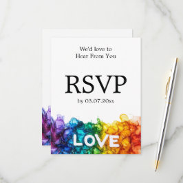 🌈 Met menu LGBTQ geschilderd met liefde bruiloft