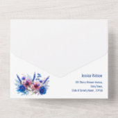 💍 met menu Pastel Whispers Meadows All In One Uitnodiging (Achterkant)