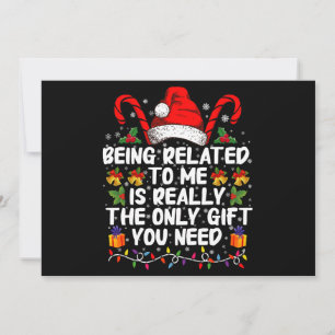 Met mij verwant zijn is echt het enige geschenk kaart
