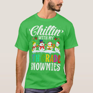 Met mijn 7e klas sneeuwmies leraar Xmas GI T-shirt