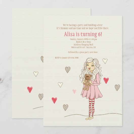 Met mijn beste uitnodiging voor vrienden (Voorkant / Achterkant)