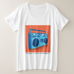 Met mijn Boombox Grote Maat T-shirt