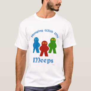 Met mijn collega's spelen we een spelletje t-shirt