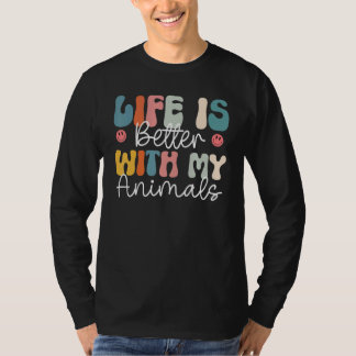 met Mijn Dieren Dieren Groovy T-shirt