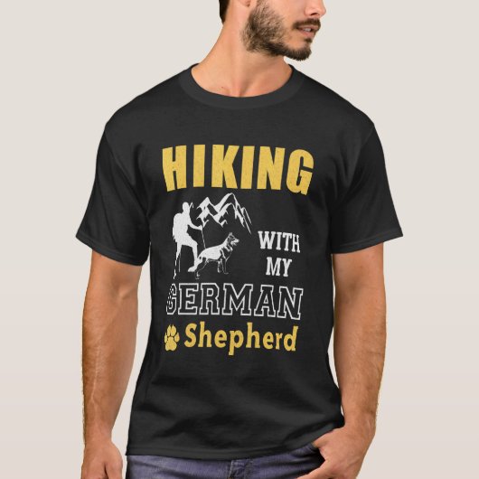 Met mijn Duitse herder T-shirt (Voorkant)