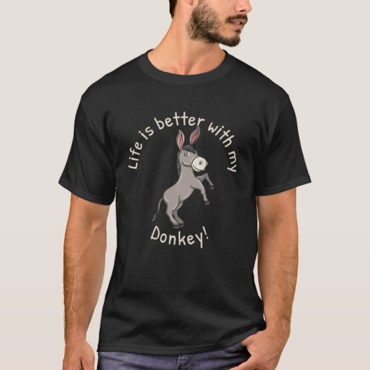 met mijn ezel 1 t-shirt (Voorkant)