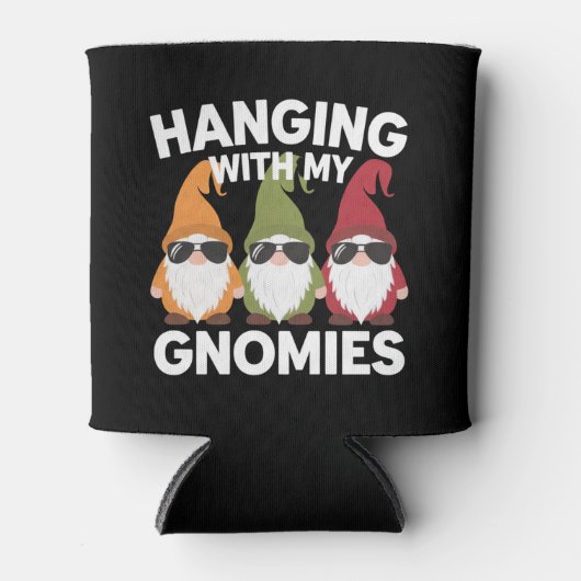 Met mijn gnomen, Funny Garden Gnome Blikjeskoeler (Voorkant)