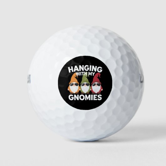 Met mijn gnomen, Funny Garden Gnome Golfballen (Voorkant)