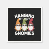 Met mijn gnomen, Funny Garden Gnome Servet (Voorkant)