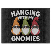 Met mijn gnomen, Funny Garden Gnome Snijplank (Voorkant)