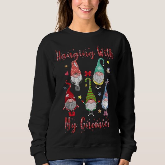 Met mijn Gnomen Funny Gnome Pset Christma Trui (Voorkant)