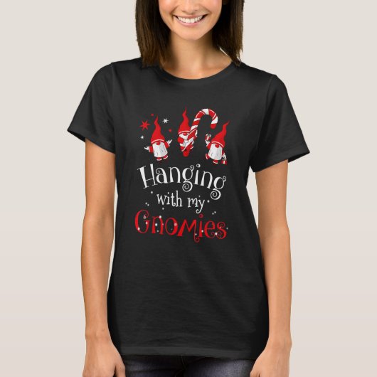 Met mijn Gnomen, grappige kerstmannen, Cos. T-shirt (Voorkant)