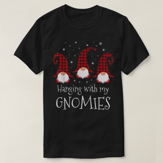 Met mijn Gnomen Pset Garden Kerstmis Gno T-shirt (Design voorkant)
