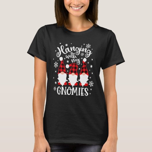 Met mijn Gnomes Gnomes Happy Xmas T-shirt (Voorkant)