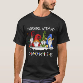 Met mijn Gnomies Funny Gnomes Kerstmis T-shirt