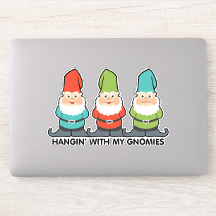 Met mijn Gnomies Homies Friends Sticker