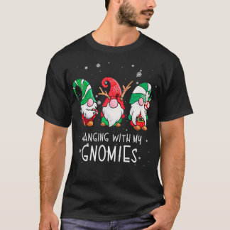 Met mijn Gnomies Scandinavische kerstman Christm T-shirt