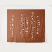 Met mijn Hart Weddenschap Foto Prop Backdrop Wandkleed (Voorkant (horizontaal))